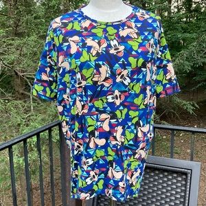 LuLaRoe Disney Goofy blue top Sz. XS